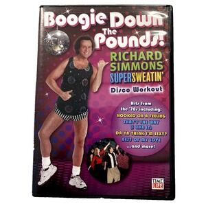 Boogie Down The Pounds Richard Simmons DVD Time Life Weightloss Disco Dancing